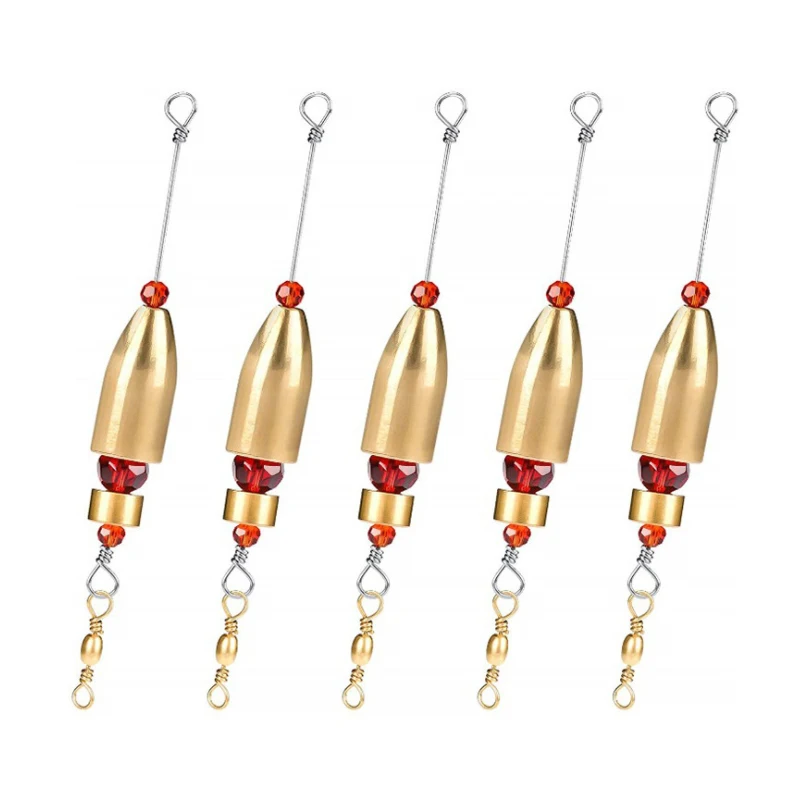 5pcs/lot Fishing Bullet Weight Carolina Ready Rig For Bass Fishing