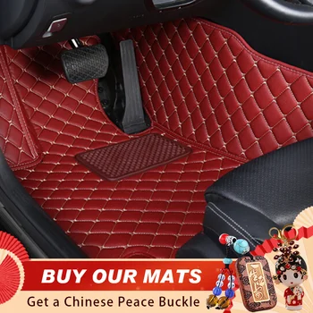 

Custom Car Floor Mats for Hyundai Santa Fe Getz Tucson Ix25 Ix35 Creta Elantra Kona I30 Leather All Models Car Mats Accessories