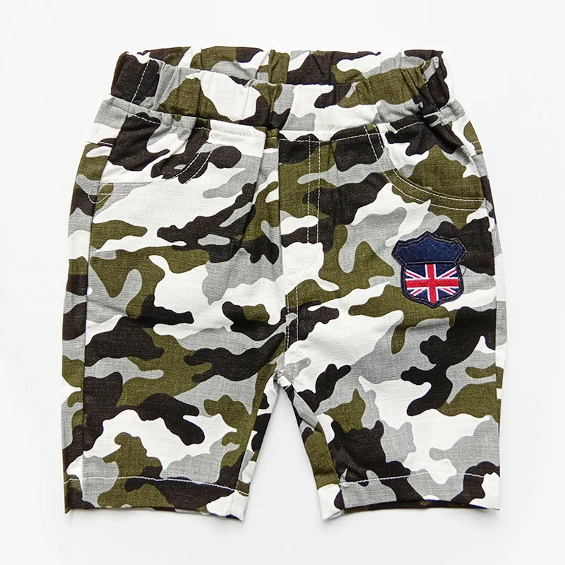 

Cross Border for 2019 Summer New Style Shorts White Casual Camouflage Children Cotton Shorts