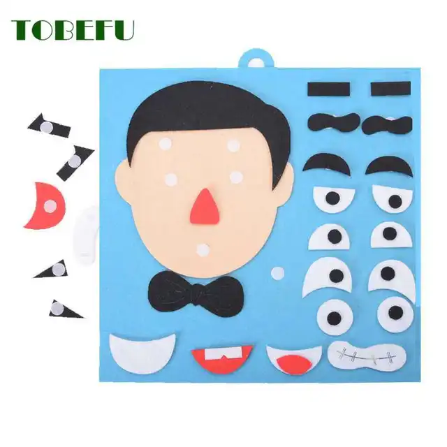 1 Set 3D Parents And Kids Five Sense Organs DIY Assembling Puzzles Jigsaw Children Recognition Training Educational Toys 4