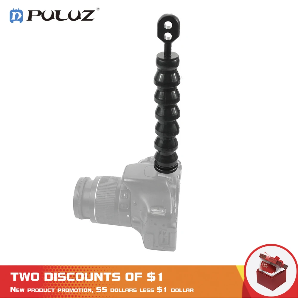 

PULUZ Flexible Flashlight Strobe Holder Hot Shoe Mount to YS Head Adapter for Underwater Underwater Diving Housing Light System