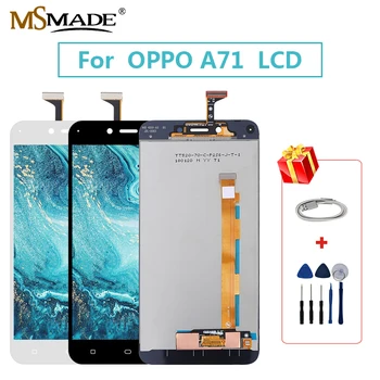 

For OPPO A71 LCD Touch Screen Digitizer A71 Display Replacement Assembly Parts With Frame Free Shipping 100% Tested 5.2" inch