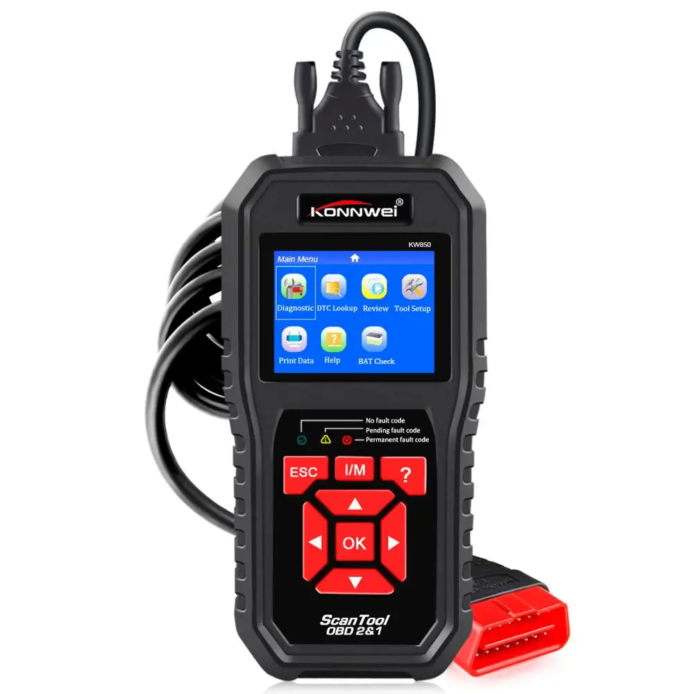 ##BUY KONNWEI KW850 OBD 2 Diagnostics Auto Diagnostic Scanner OBD2 Scanner Better Than Launch CR5001 In Russian Car Diagnostic Tool