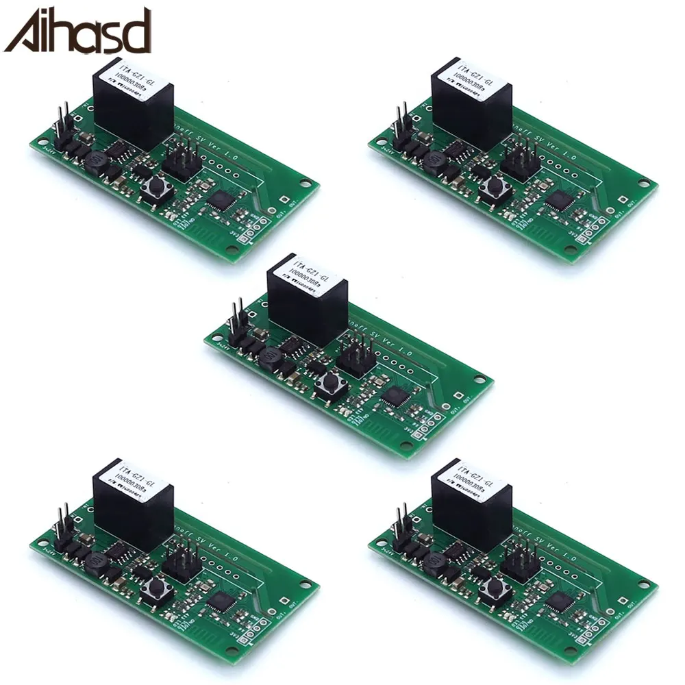 

Aihasd 5PCS Sonoff SV Safe Voltage WiFi Wireless Switch Smart Home Module Support Secondary Development