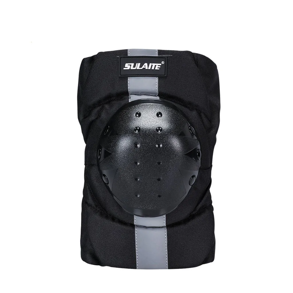 

2019 Spring Autumn New Youth Adult Safety Protective Gear Knee Support Pads For Skateboarding Stretch Bodycon black casual