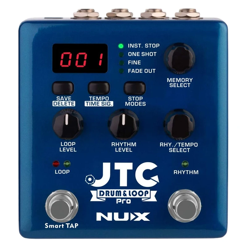NUX JTC PRO цилиндрическая педаль двойной переключатель автозапись 6 часов записи