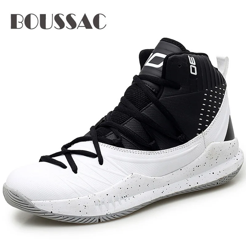 

BOUSSAC Breathable Basketball Shoes Comfortable Anti-slippery Gym Training Ankle Boots Men Athletic Sneakers Tenis Masculino