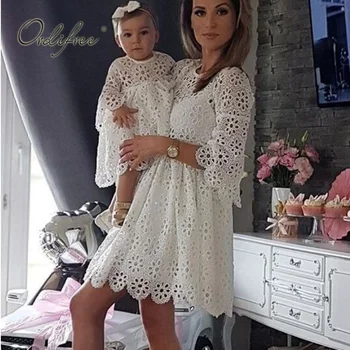 

Ordifree 2020 Summer Sundress Women Party Dress Sexy Short White Lace Beach Dress