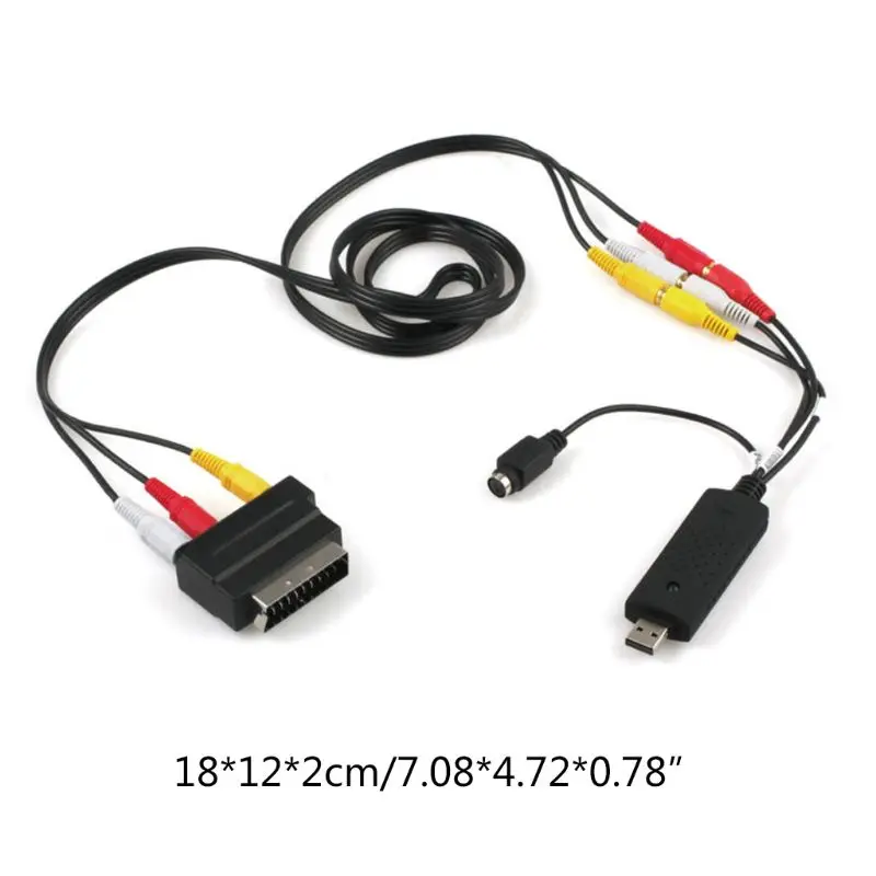 1 комплект USB2.0 конвертер VHS в DVD Au-dio устройство захвата видео комплект для Windows 10