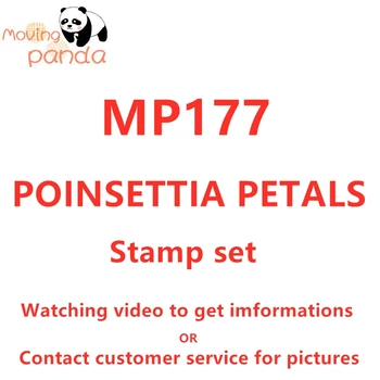 

MP177 POINSETTIA PETALS Metal Cutting Dies and Stamps for DIY Scrapbooking Photo Album Decorative Embossing Paper Card