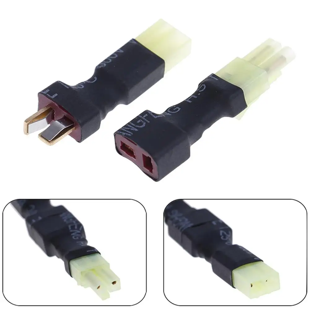 

1/2Pcs Wireless T Plug Male Female To Mini Tamiya Plug Female Male Adapter Connector For Kyosho RC Battery ESC High Quality