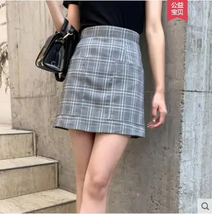 Женская короткая весенне-осенняя одежда, стиль, модная, сексуальная, элегантная, высокая талия, короткая юбка Сексуальная