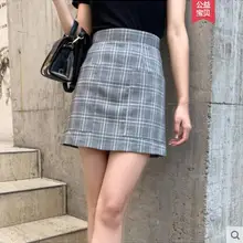 Женская короткая весенне-осенняя одежда, стиль, модная, сексуальная, элегантная, высокая талия, короткая юбка Сексуальная