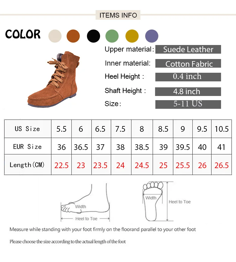 Женские замшевые ботильоны; повседневные зимние ботинки на шнуровке; удобная мягкая резиновая однотонная черная обувь на плоской подошве; женская обувь размера плюс;