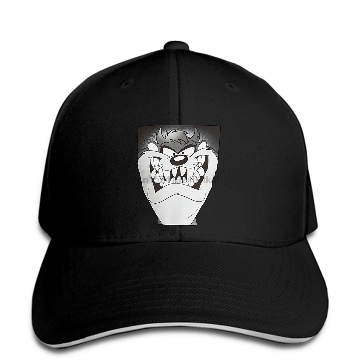 Бейсбольная кепка, мультяшная, на заказ, мужская, Taz Looney ttes, графическая, необычная, Черная кепка, остроконечная Кепка