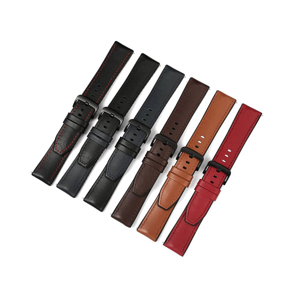 20mm Watchband Leather SIlicon Bracelet Band For Garmin Vivoactive 3