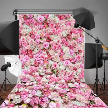 

5x7FT 3D Wedding Rose Flowers Photography Backdrop Studio Prop Background