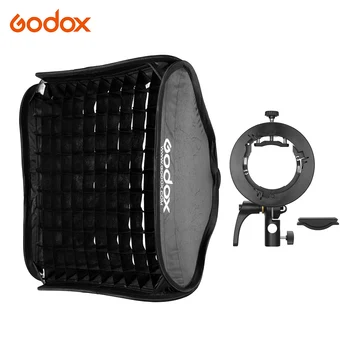 

Godox 80 * 80cm/31 * 31inch Flash Softbox Diffuser with S2-type Bracket Bowens Mount Carry Bag for Flash Speedlite photo box