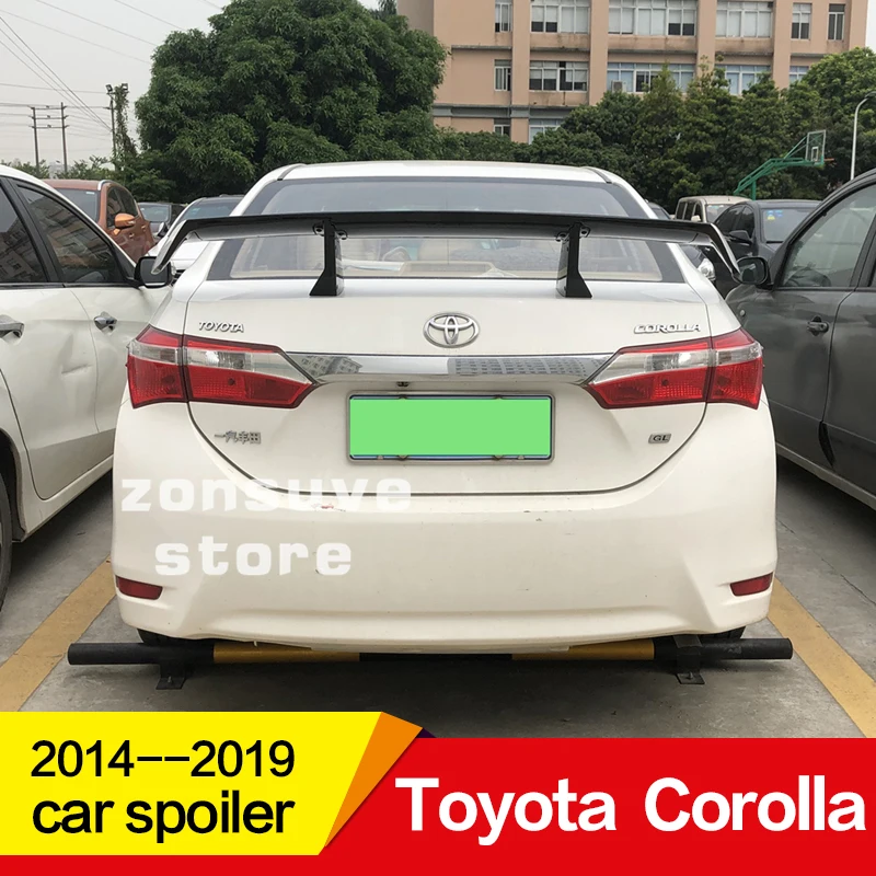Использовать для toyota corolla спойлер 15 16 17 18 19 лет ABS пластик Материал заднее декоративное крыло EX стиль GT Спортивные Аксессуары