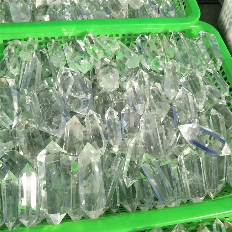 1 шт. натуральная лечебная палочка Herkimer прозрачная двойная кварцевая