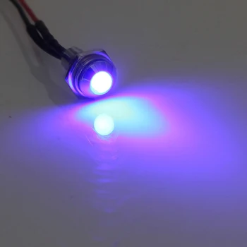 

4pc 7mm LED Indicator Pilot Dash Light Lamp 12V Car Truck Red Blue Green Yellow