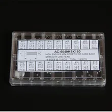 Нержавеющая сталь высокого класса мини часы задняя прямая линия винтовые заправки Упаковка 18