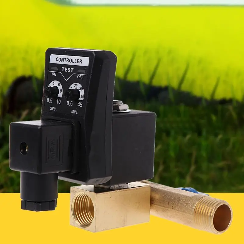 AC 220V 1/2 дюйма электронный Timed 2 Way воздушный компрессор газовый бак автоматический сливной клапан