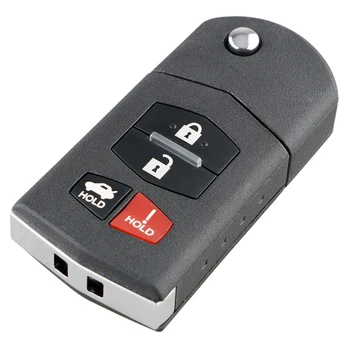 

3/4 Button Replacement Filp Key Case Folding Car Remote Key Shell for MAZDA 3 5 6 MX-5 Miata CX-7 CX-9 RX-8 CX-9