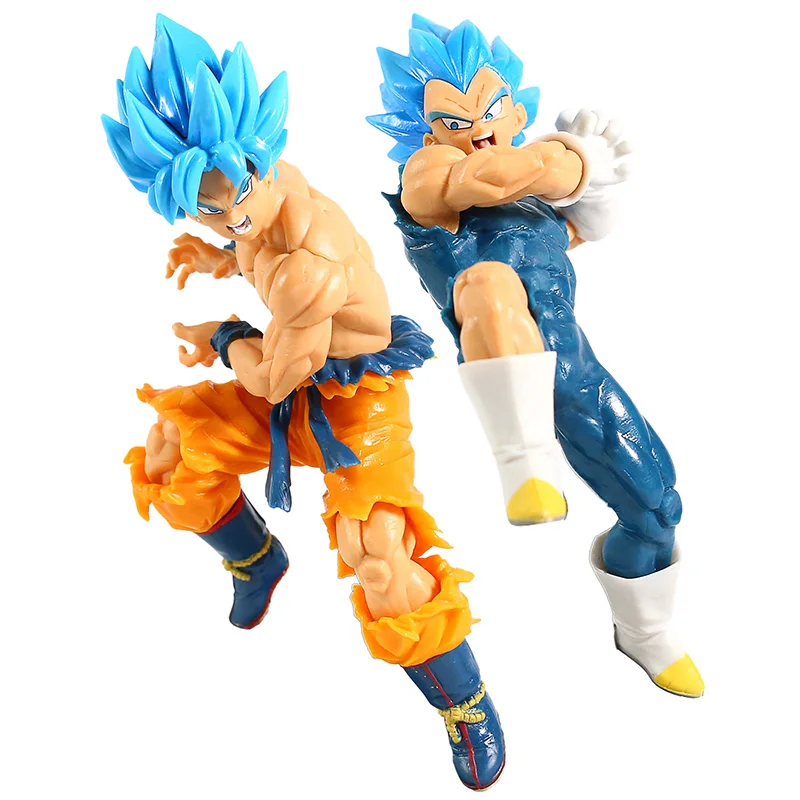 Dragon Ball Супер тег бойцов SSGSS Сон Гоку Вегета ПВХ фигурка Коллекционная модель игрушки