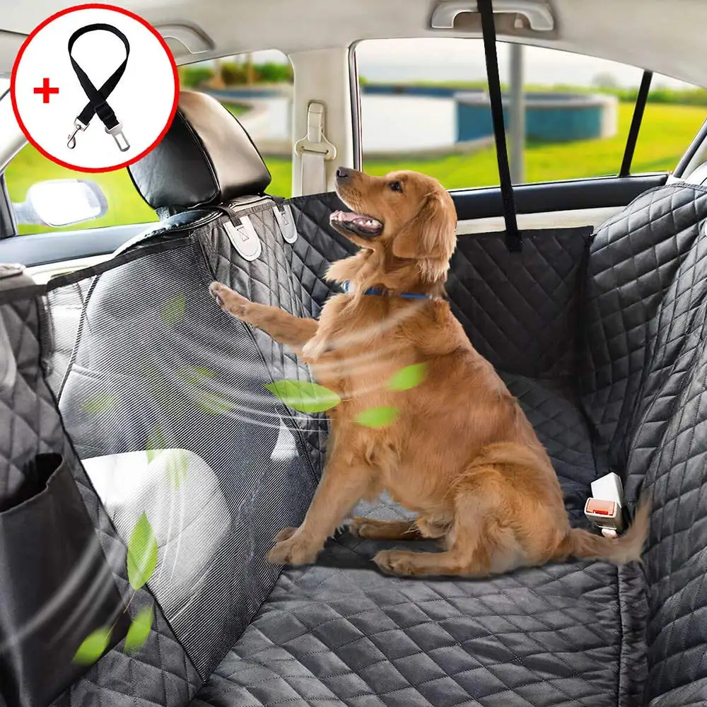 Чехол для сиденья собак s Водонепроницаемый чехол на заднее сиденье с визуальным