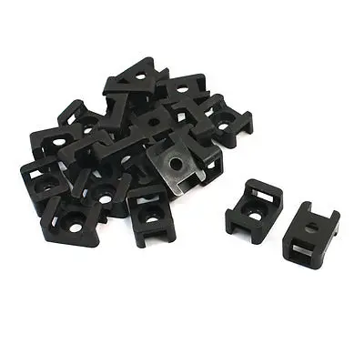 

9mm Width Cable Tie Base Saddle Type Mount Wire Holder 20 Pcs