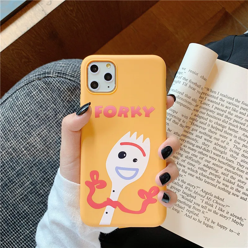 Мультяшный форки чехол для телефона для iphone 11 Pro История игрушек fundas iphone XR XS MAX X оболочка для iphone 6 6s 8 7 Plus Мягкий карамельный чехол