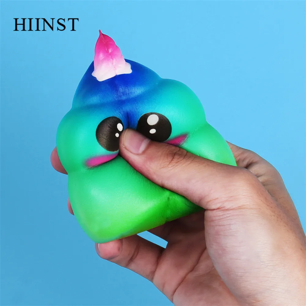 HIINST/Детские игрушки для Хэллоуина, сдавливание стресса, мультяшный принт Poo, ароматическая медленно растущая ароматическая игрушка для взрослых, снимает стресс, реалистичные игрушки