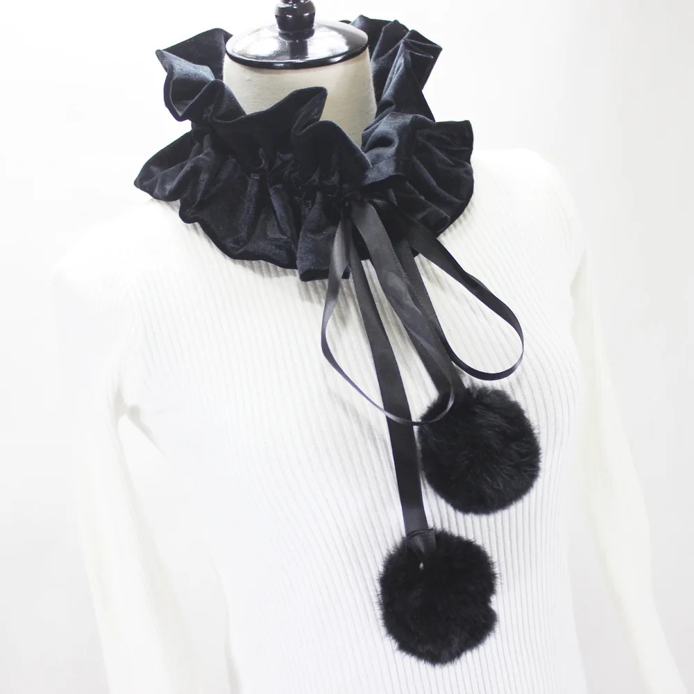 

Vintage Women Fake Collars Neck Ruff Ties Female Blouse Tops Shirt Detachable Collars Necklace Shawl False Collar Decorative