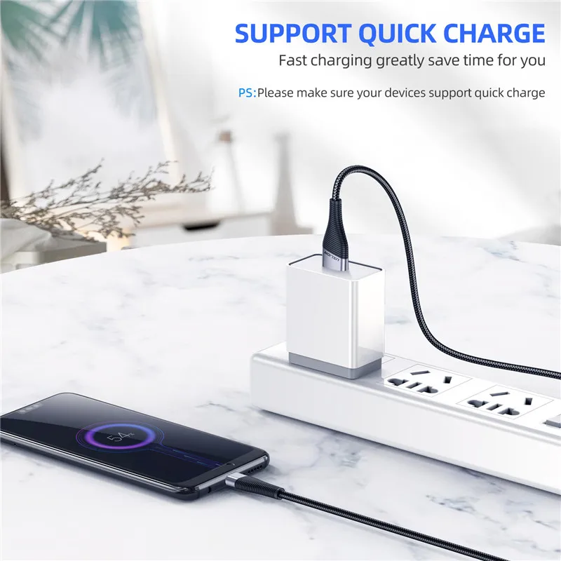 USLION Flat Micro USB Cable Charger For Samsung Huawei Xiaomi 3A Data Sync Cord Wire Fast Charging Mobile Phone Cables 1M 2M 3M USLION Flat Micro USB Cable Charger For Samsung Huawei Xiaomi 3A Data Sync Cord Wire Fast Charging Mobile Phone Cables 1M 2M 3M