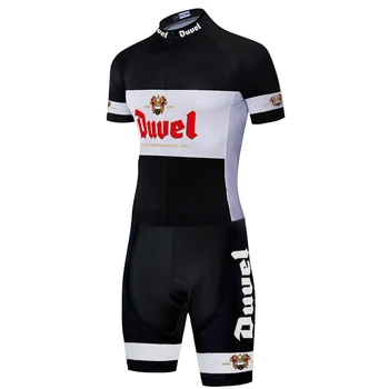 

2020 duvel beer team cycling skinsuit summer outdoor skinsuits bicycle clothing 12D GEL PAD triathlon suit uniforme ciclismo