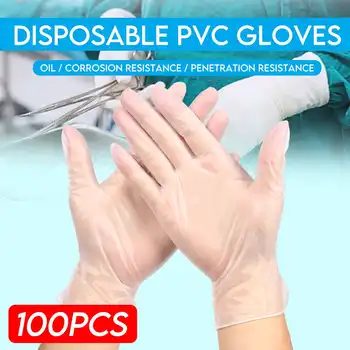 

100PCS Protection Safety Guantes virus Disposable Gloves M XL Size Food Dishwashing Gloves For Women Medical Anti infecton