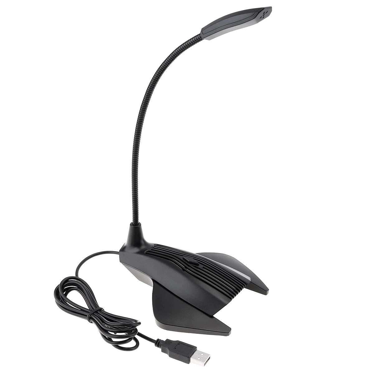 Настольный микрофон USB HD с шумоподавлением, компьютерный игровой микрофон с семью цветными огнями