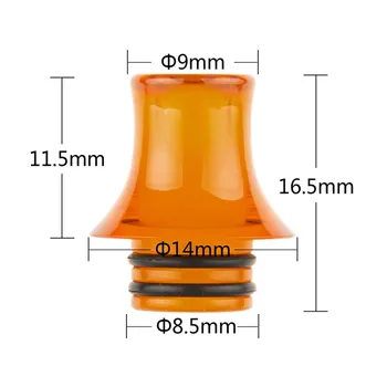 

2pcs/lot POM Clear 510 MTL Drip Tip Heat Resistance Mouthpiece For 510 Thread RDA RTA Vape Tank Ecig Accessories