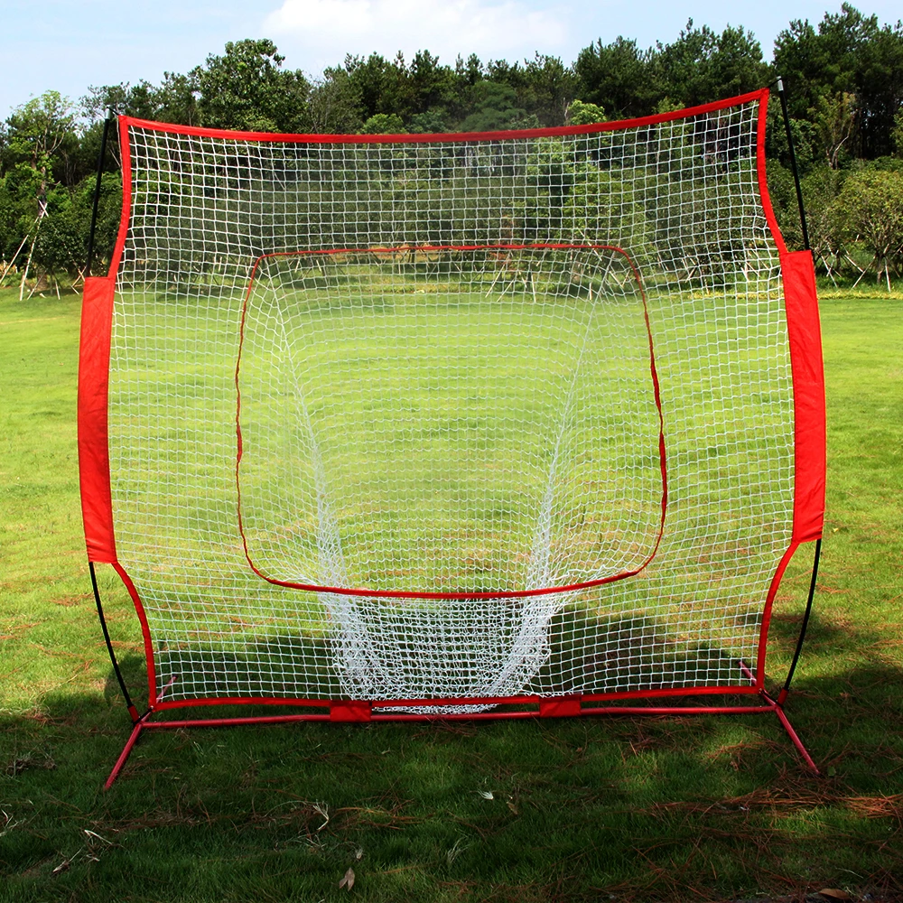 

Baseball Train Net Rack Rebound Goal Red Sleevelet Baseball Door Net Stand for Baseball Hitting, Fielding, Pitching, Soft toss