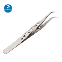 PHONEFIX Электроника промышленные пинцеты антистатические изогнутые прямой наконечник точность Нержавеющая Щипцы телефон Ремонт Инструменты Набор