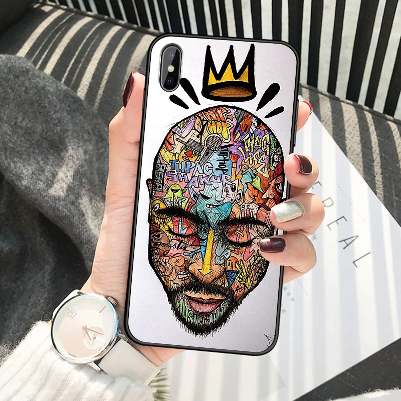 Чехол s с узором для iPhone X XR Xs Max мягкий ТПУ Ультратонкий чехол телефона iphoneexr аниме
