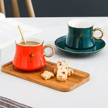 200 мл кофейная чашка, блюдце, ложка, набор, элегантный светильник, роскошные чашки Эспрессо, стильный красивый подарок, кофейные чайные чашки для дома, подарки