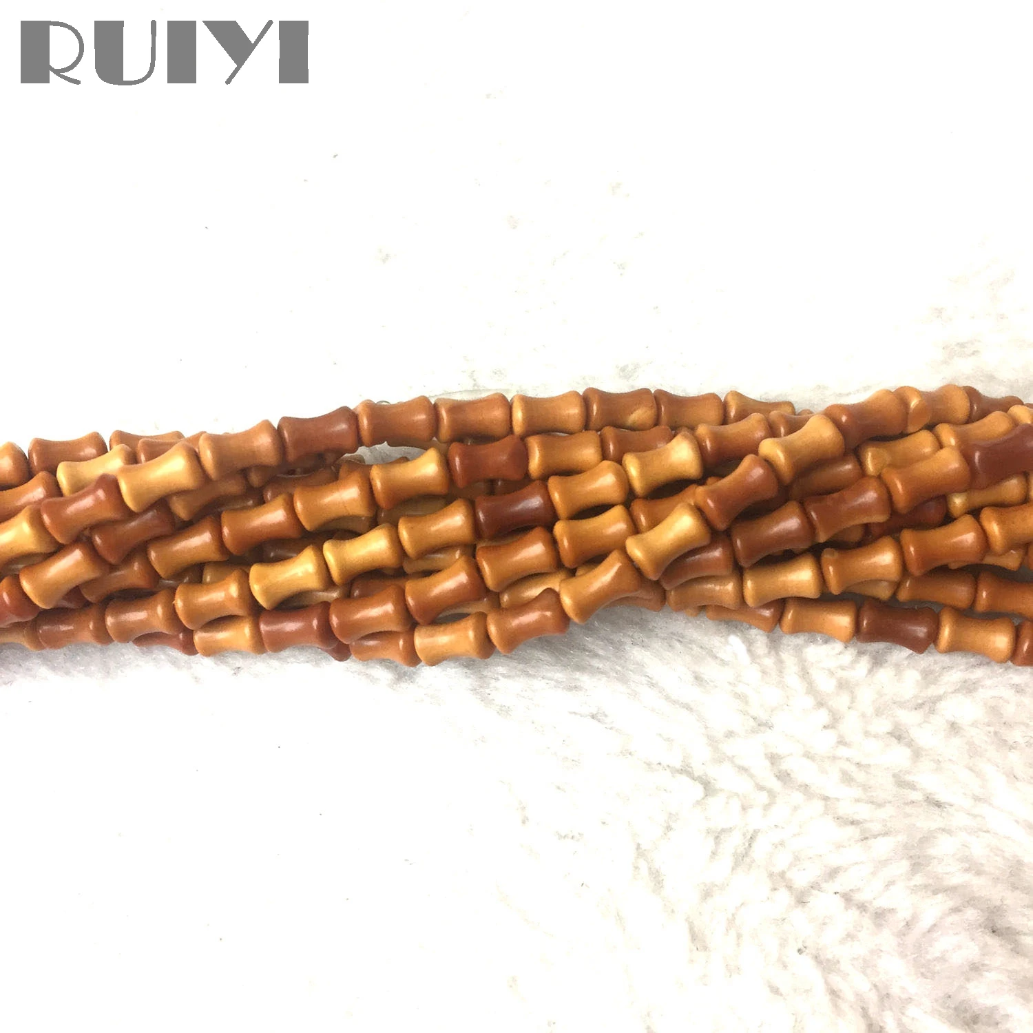 Ruiyi оливкового дерева кости бусины из Натурального Коричневого Spacer желтый мала