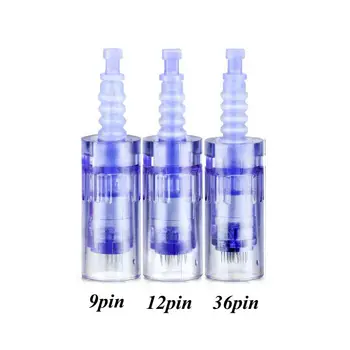 

20pcs Tattoo Needles Cartridge Screw Port For Dr pen Nano/9 pin/12 pin/36 pin Micro Needle Replacement Head Tattoo Tips