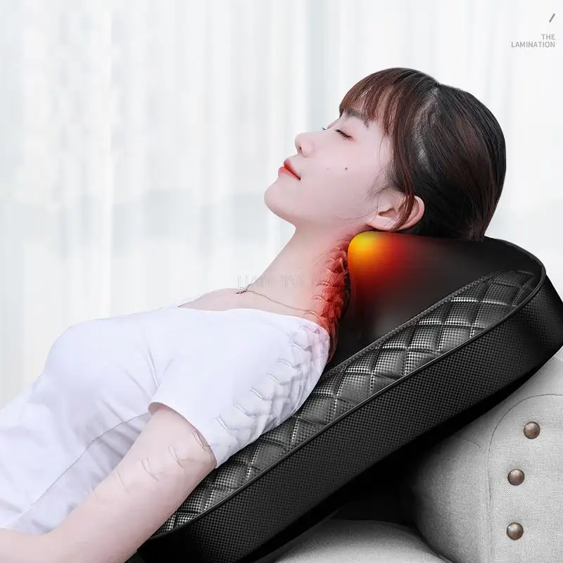 

Back waist, cervical spine multifunctional whole body kneading hot compress home cushion shoulder and neck back massager