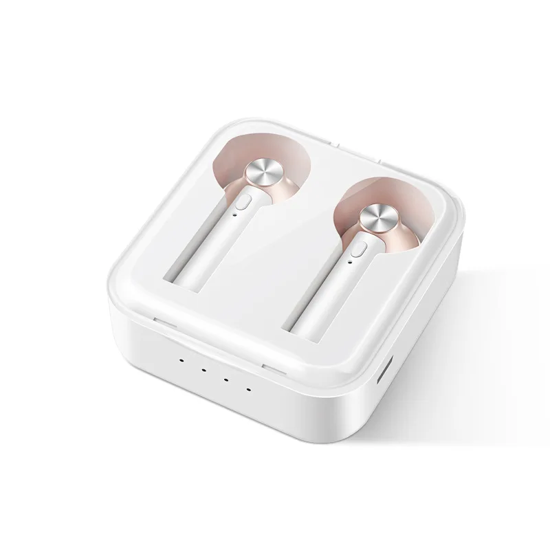 Золотой D018 беспроводные наушники TWS Bluetooth V5.0 3D стерео спортивная Гарнитура вкладыши Игровые наушники Мини Гарнитуры для всех смартфонов - Цвет: Золотой