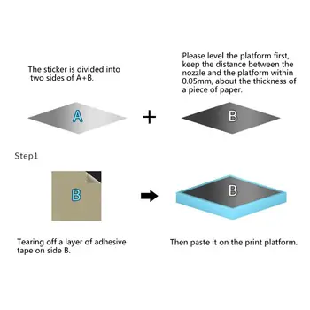 

Hot Bed Sticker 220x220mm Magnetic Platform Hotbed Sticker Anti-warping Edge High Temperature Separable Heat Paper