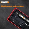 Worx 4V Мини электрическая отвертка набор WX240 Смарт беспроводные электрические отвертки USB Перезаряжаемые ручка с 26 набор бит дрель ► Фото 3/6