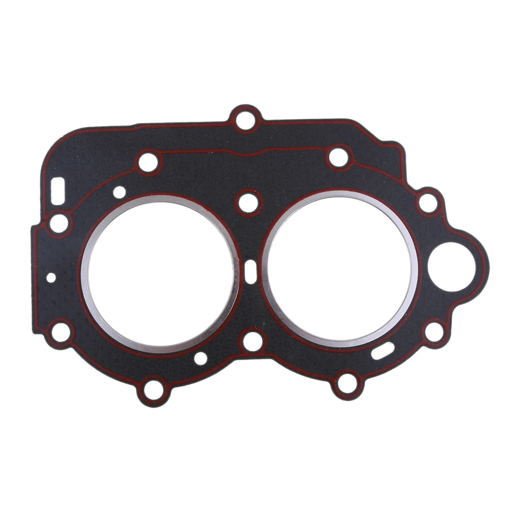Cylinder Head Base Gasket Fit for Yamaha 9.9 15 18hp 2-Stroke Outboard Engine Part - Repalce 63V-11181-A1-00 - Black